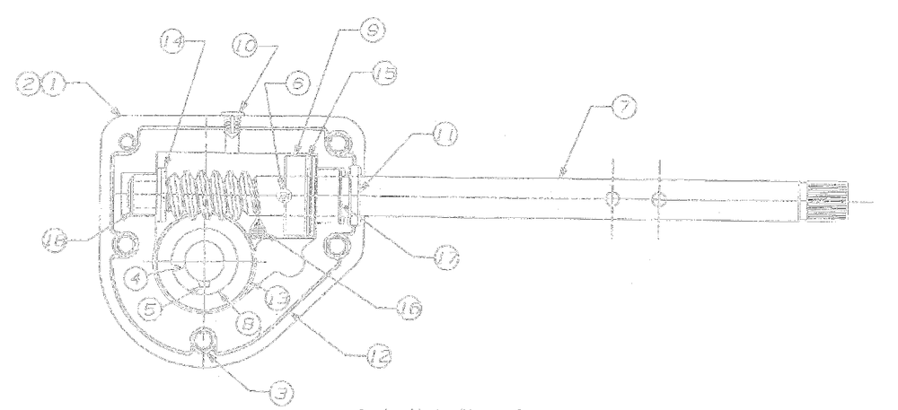 Gear Assembly Diagram and Parts List for 1998 Yard Machines Snow Blower